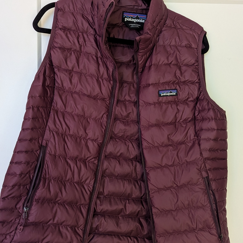 Patagonia Women's Burgundy Puffer Vest